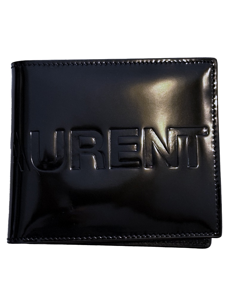 Saint Laurent Men's Bifold Wallet With Debossed Logo